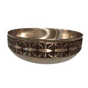 Arthur Salm Sweden MCM Stainless Steel Bowl Crown Bonbonniere